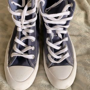 Converse Womens Chuck Taylor All Star steel blue High Lugged Canvas 571009C 8.0
